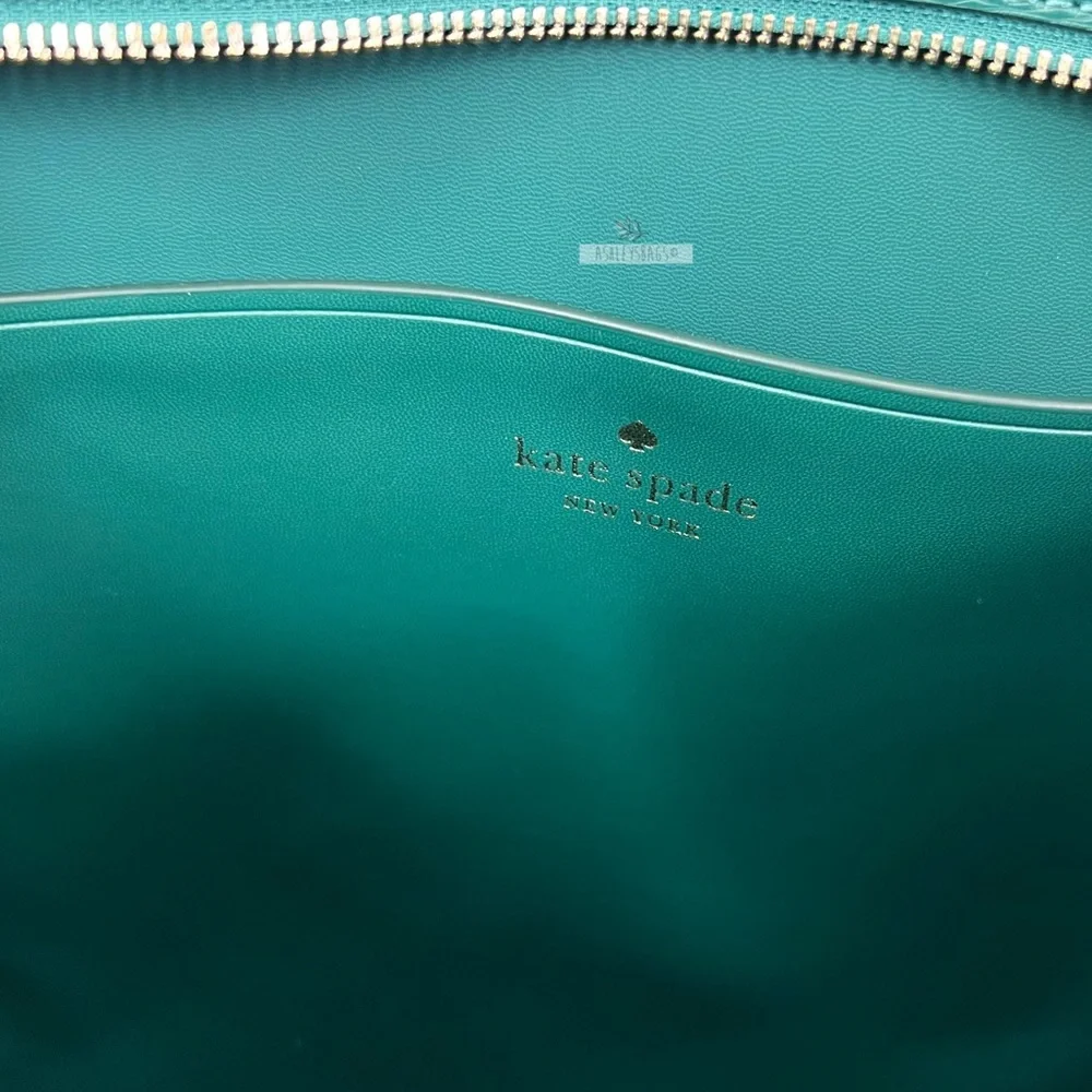 Kate Spade Large Cara Tote Shoulder Bag Monstera Leaves - Picture 8 of 9